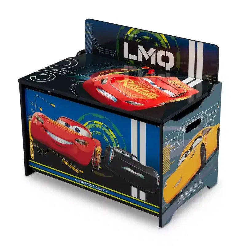 Boîte à Jouets Thème Voitures Multicolore, 1 Enfant