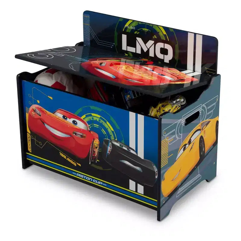 Boîte à Jouets Thème Voitures Multicolore, 1 Enfant