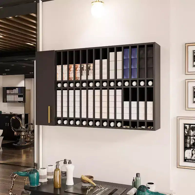Support mural réglable noir/blanc pour coloration capillaire – Poste simple