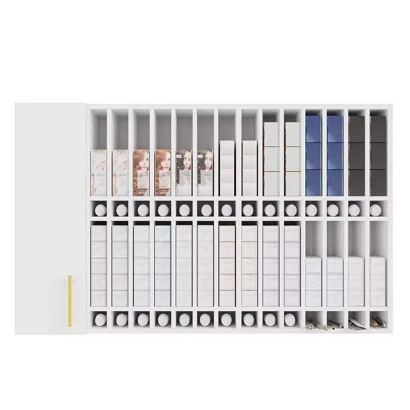 Support mural réglable noir/blanc pour coloration capillaire – Poste simple