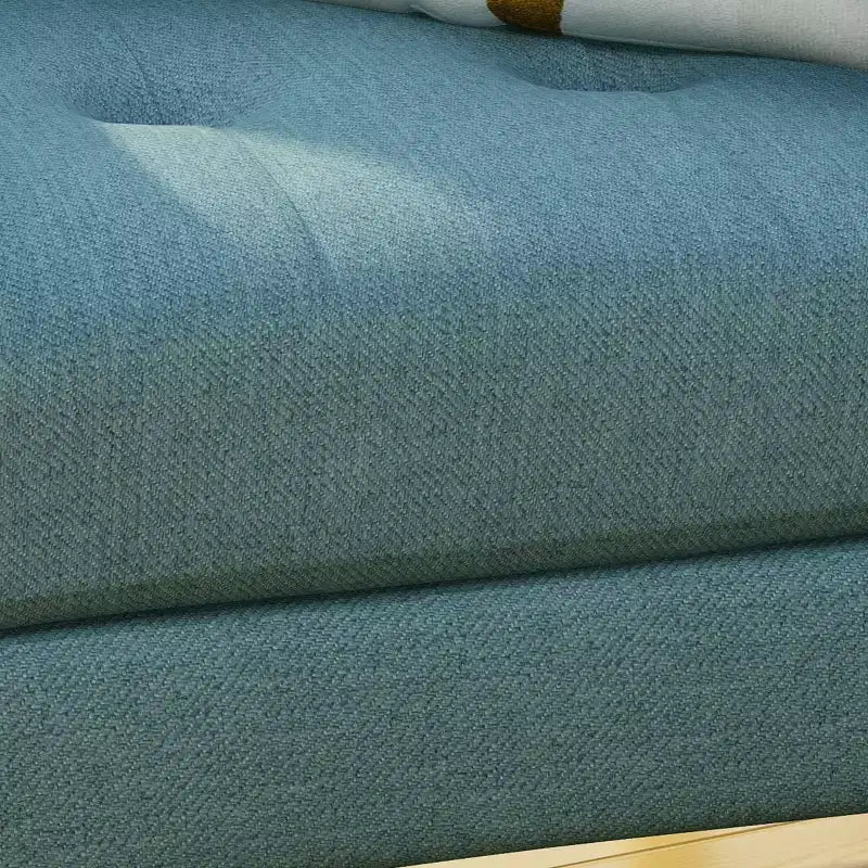 Fauteuil club capitonné milieu de siècle bleu/gris, 1 place
