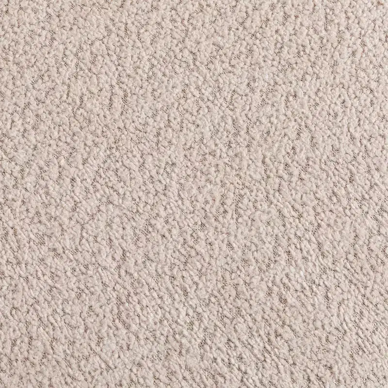 Fauteuil d'appoint en bouclé beige/blanc – Style Japandi, 1 place
