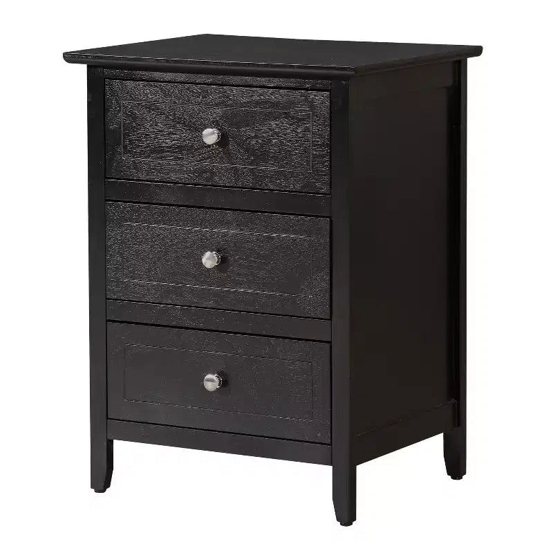 Table de chevet rectangulaire en bois – Noir / Cappuccino / Cerisier / Chêne / Blanc / Jaune | Simple | Chambre et salon