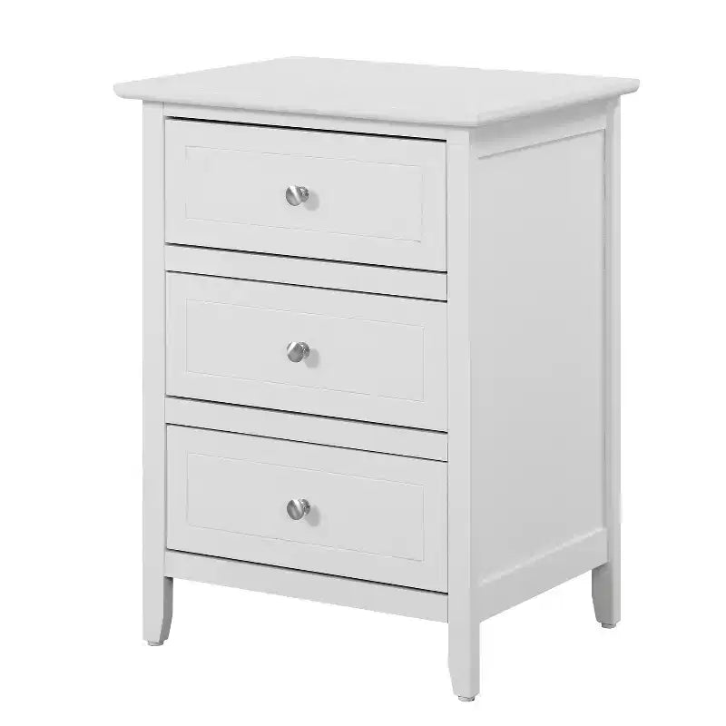 Table de chevet rectangulaire en bois – Noir / Cappuccino / Cerisier / Chêne / Blanc / Jaune | Simple | Chambre et salon