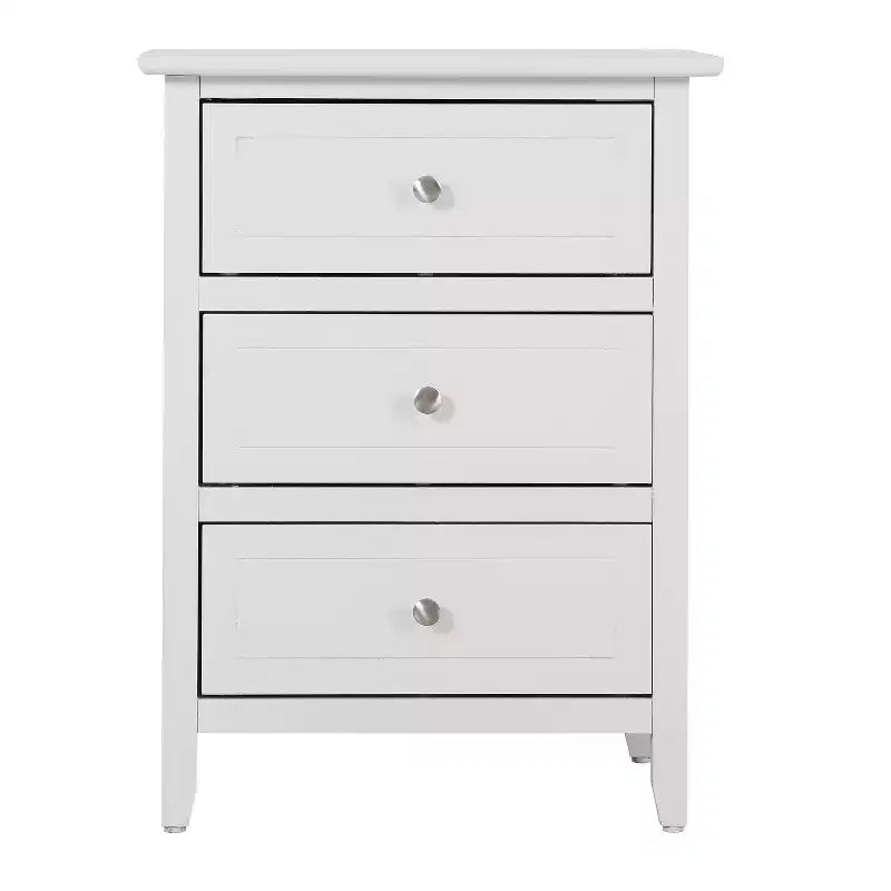 Table de chevet rectangulaire en bois – Noir / Cappuccino / Cerisier / Chêne / Blanc / Jaune | Simple | Chambre et salon
