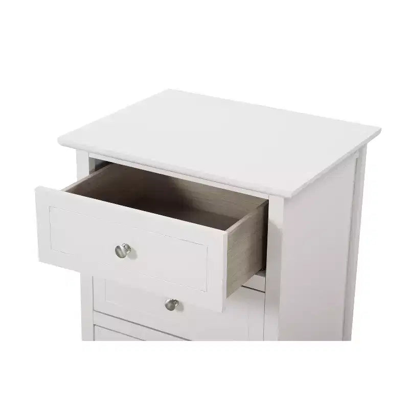Table de chevet rectangulaire en bois – Noir / Cappuccino / Cerisier / Chêne / Blanc / Jaune | Simple | Chambre et salon