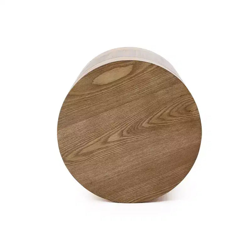 Table d'appoint ronde – Bicolore marron, MDF, pour 1 personne