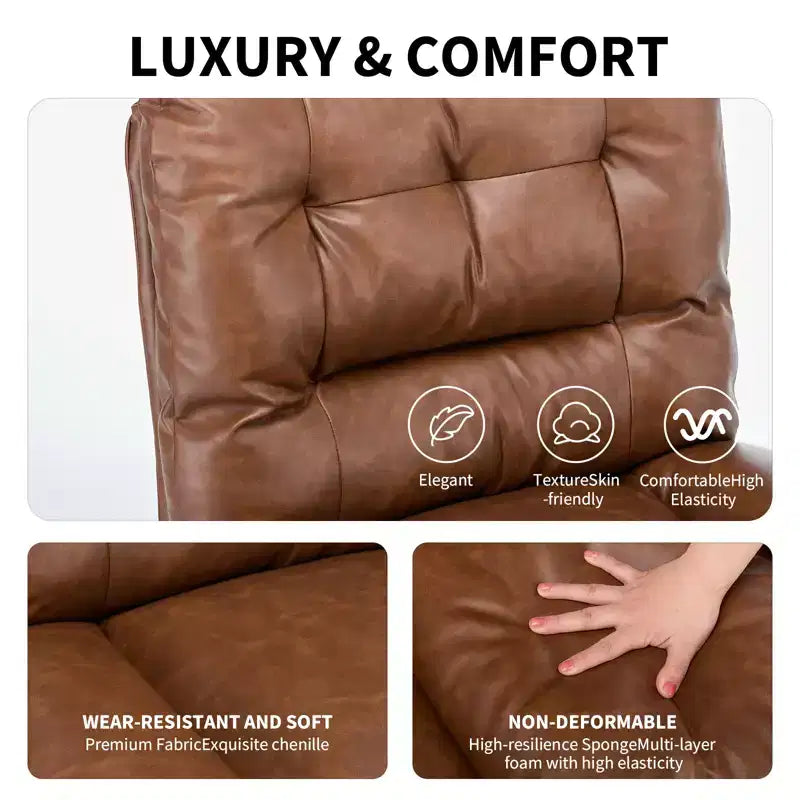 Chaise de vanité pivotante en chenille, style pieds croisés, réglable en hauteur, 1 personne