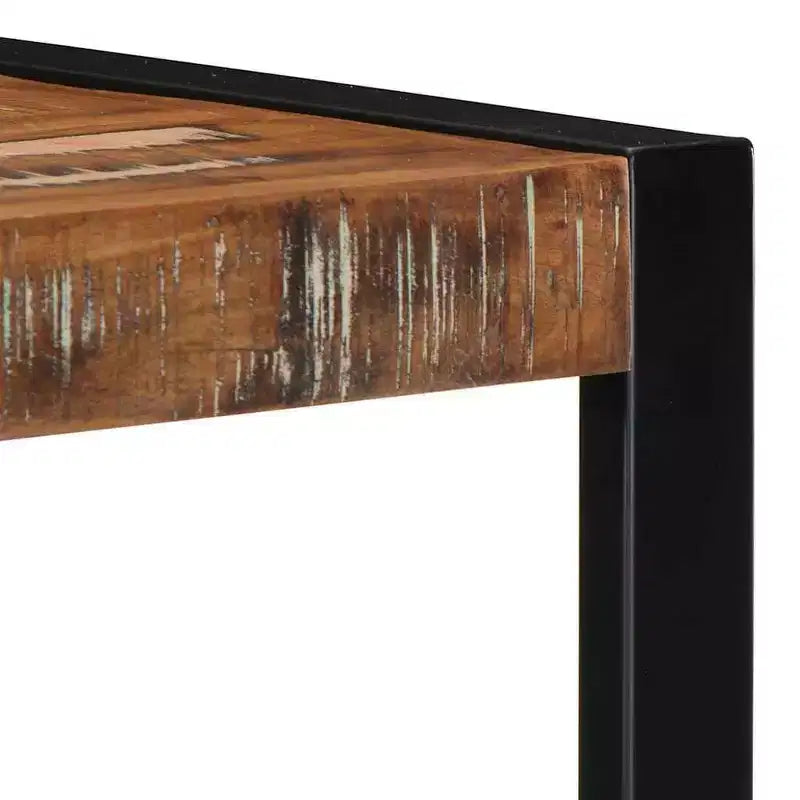 Étagère murale en bois recyclé multicolore – Carrée, 3 niveaux, à fixer au mur