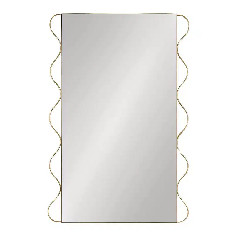 Miroir mural ondulé – Or, 24x36, 1 personne