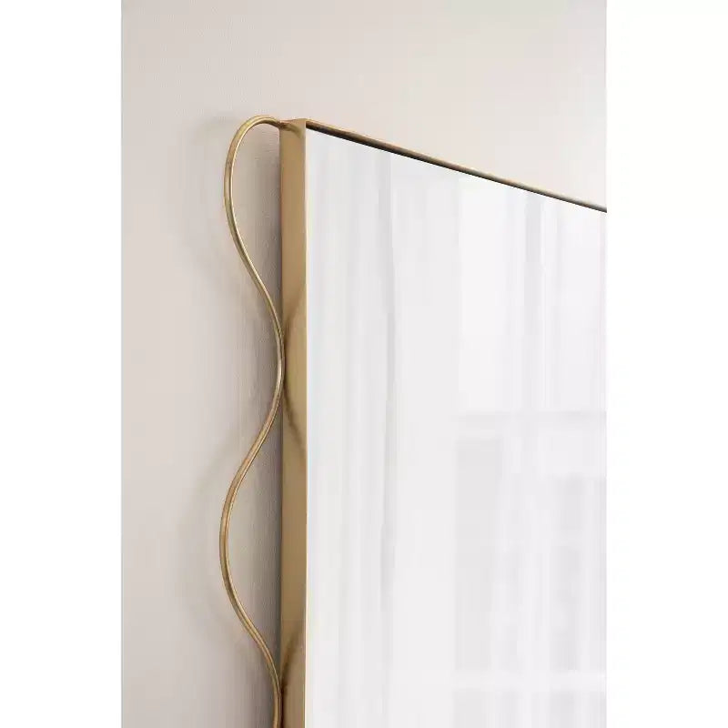 Miroir mural ondulé – Or, 24x36, 1 personne