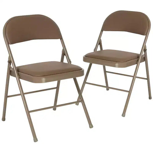 Flash Furniture 2 Pack HERCULES Series Double Braced Vinyl Folding Chair