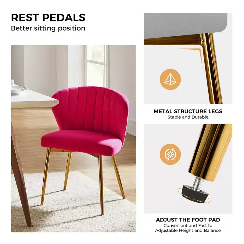 Fauteuil d'appoint en velours noir / fuchsia / vert / ivoire / moutarde / marine / orange / rose / rouge / sauge / havane / sarcelle / jaune avec pieds en métal – 1 place