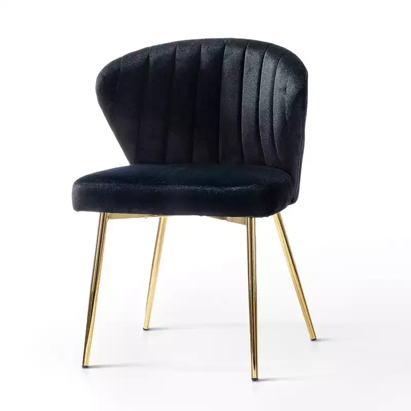 Fauteuil d'appoint en velours noir / fuchsia / vert / ivoire / moutarde / marine / orange / rose / rouge / sauge / havane / sarcelle / jaune avec pieds en métal – 1 place