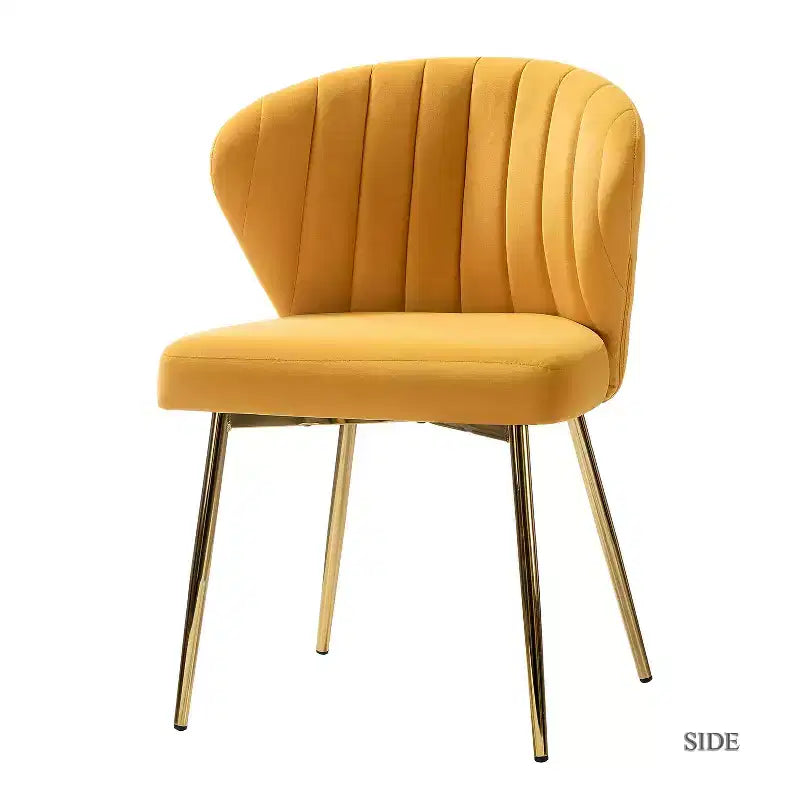 Fauteuil d'appoint en velours noir / fuchsia / vert / ivoire / moutarde / marine / orange / rose / rouge / sauge / havane / sarcelle / jaune avec pieds en métal – 1 place