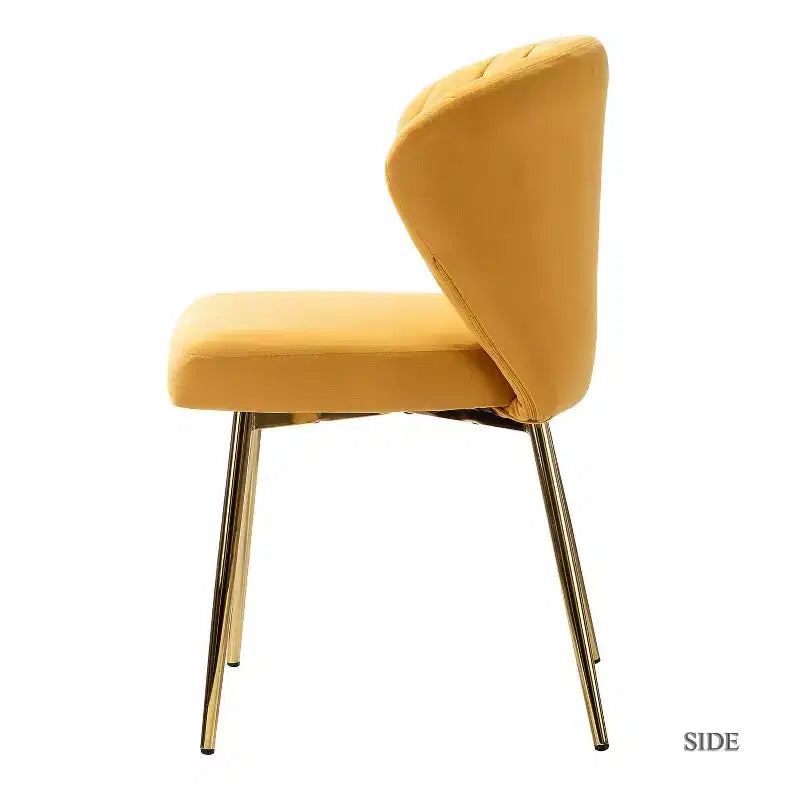 Fauteuil d'appoint en velours noir / fuchsia / vert / ivoire / moutarde / marine / orange / rose / rouge / sauge / havane / sarcelle / jaune avec pieds en métal – 1 place