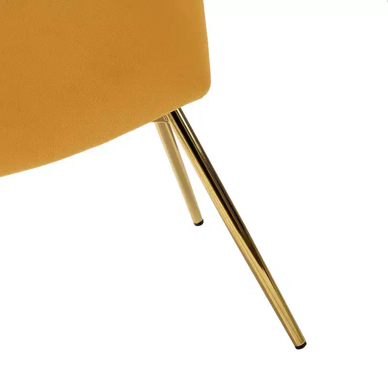 Fauteuil d'appoint en velours noir / fuchsia / vert / ivoire / moutarde / marine / orange / rose / rouge / sauge / havane / sarcelle / jaune avec pieds en métal – 1 place