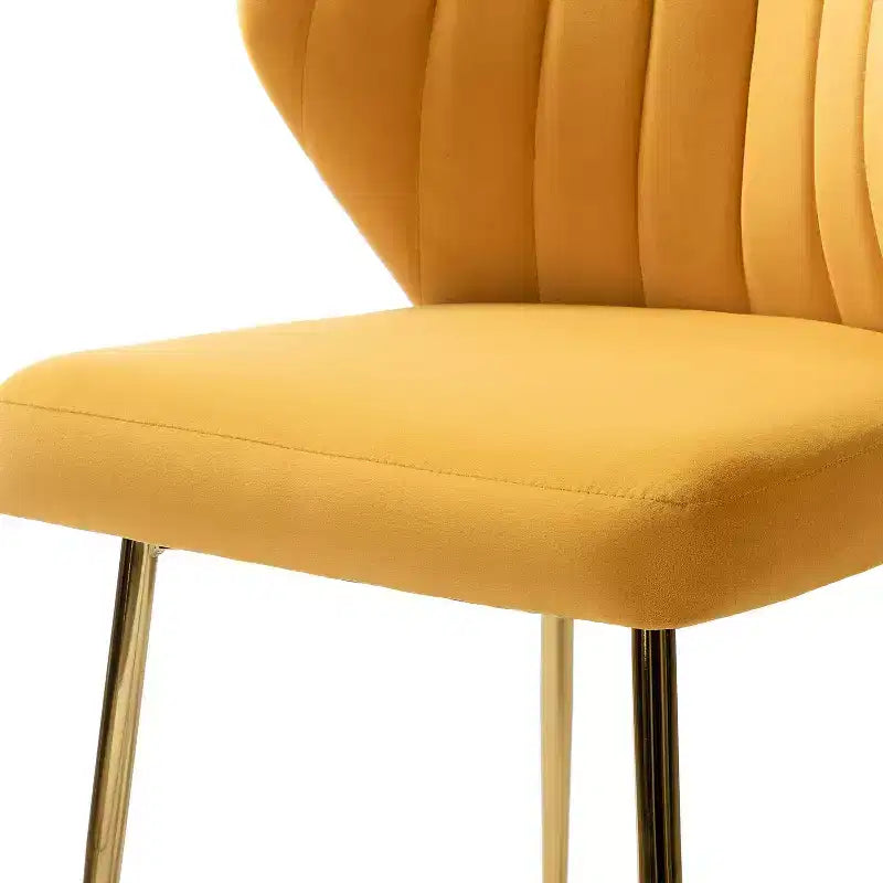 Fauteuil d'appoint en velours noir / fuchsia / vert / ivoire / moutarde / marine / orange / rose / rouge / sauge / havane / sarcelle / jaune avec pieds en métal – 1 place