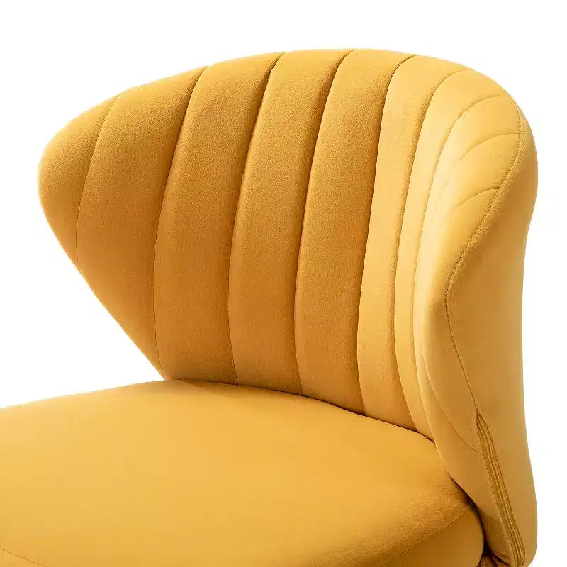 Fauteuil d'appoint en velours noir / fuchsia / vert / ivoire / moutarde / marine / orange / rose / rouge / sauge / havane / sarcelle / jaune avec pieds en métal – 1 place