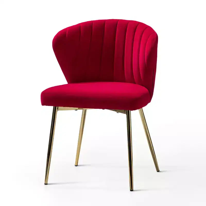 Fauteuil d'appoint en velours noir / fuchsia / vert / ivoire / moutarde / marine / orange / rose / rouge / sauge / havane / sarcelle / jaune avec pieds en métal – 1 place