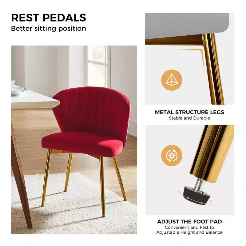 Fauteuil d'appoint en velours noir / fuchsia / vert / ivoire / moutarde / marine / orange / rose / rouge / sauge / havane / sarcelle / jaune avec pieds en métal – 1 place