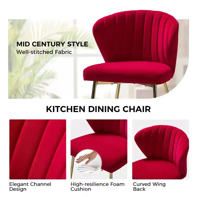 Fauteuil d'appoint en velours noir / fuchsia / vert / ivoire / moutarde / marine / orange / rose / rouge / sauge / havane / sarcelle / jaune avec pieds en métal – 1 place
