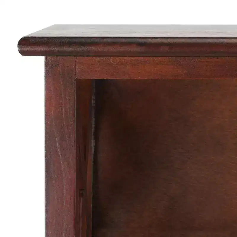 Étagère murale cerise / blanc vintage / blanche avec crochets et étagères – Style traditionnel, foyer d'une personne